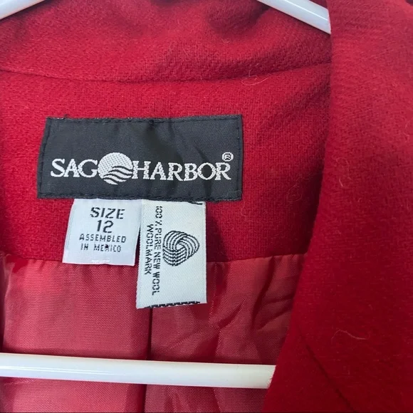 Vintage sag harbor wool blazer size 12 - Picture 7 of 7